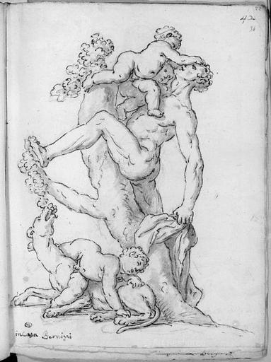 Man teased by two cupids