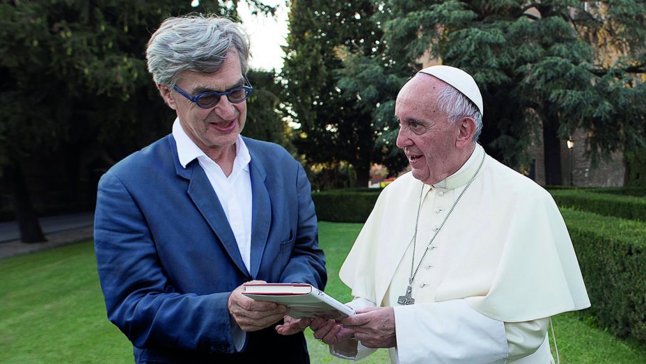Pope Francis and Wim Wenders