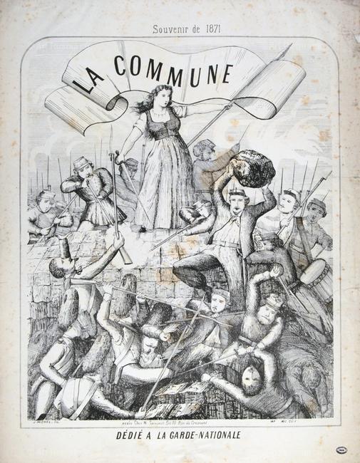 Manning the barricades of the Paris Commune, 1871
