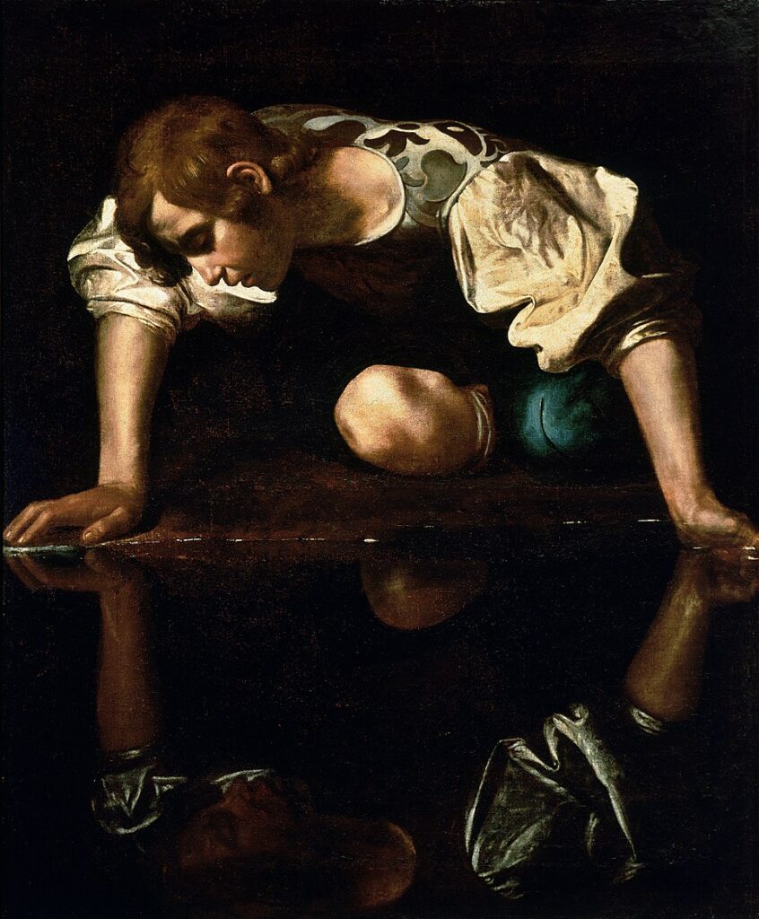 Narcissus caravaggio (1594 96) edited