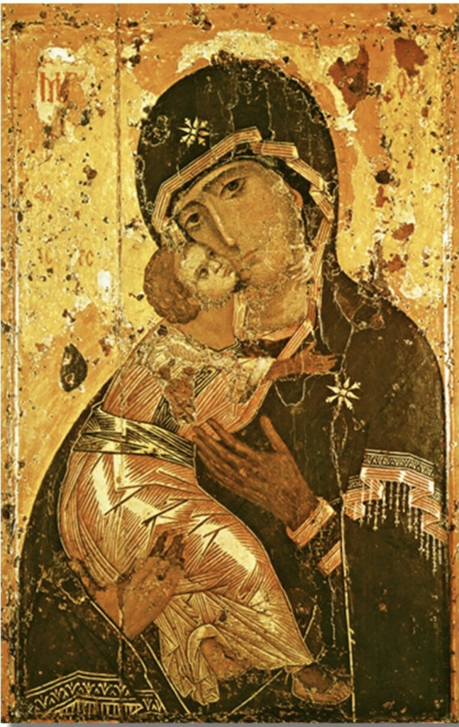 Theotokos-background to consecration of Russia
