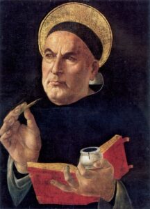 Botticelli. Thomas Aquinas