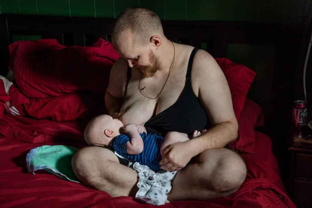 transgender man chestfeeding