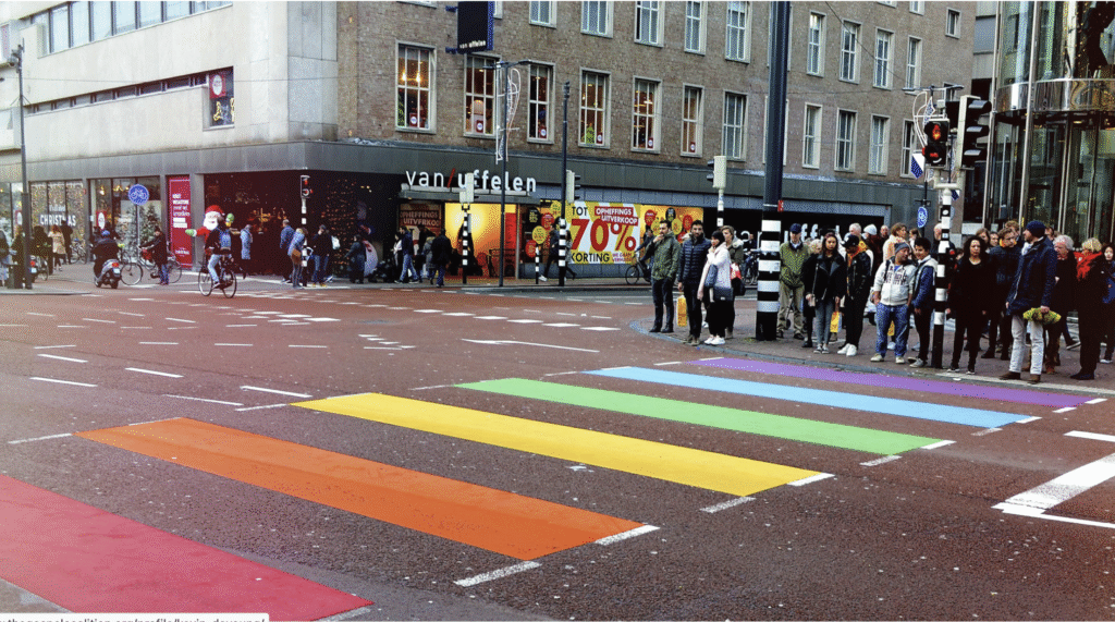 Lbgtq catechesisrainbow crossin, Trondheim, Norway